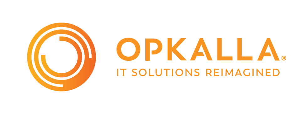 Opkalla Logo Full Color - Tagline IT Solutions Reimagined - Horizontal